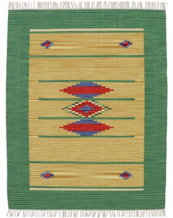 Flat Weave Rug Kilim Nilay Green