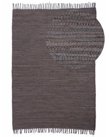 Flat Weave Rug Kilim Chindi Uni Mauve