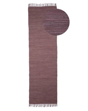 Flat Weave Rug Kilim Chindi Runner Mauve