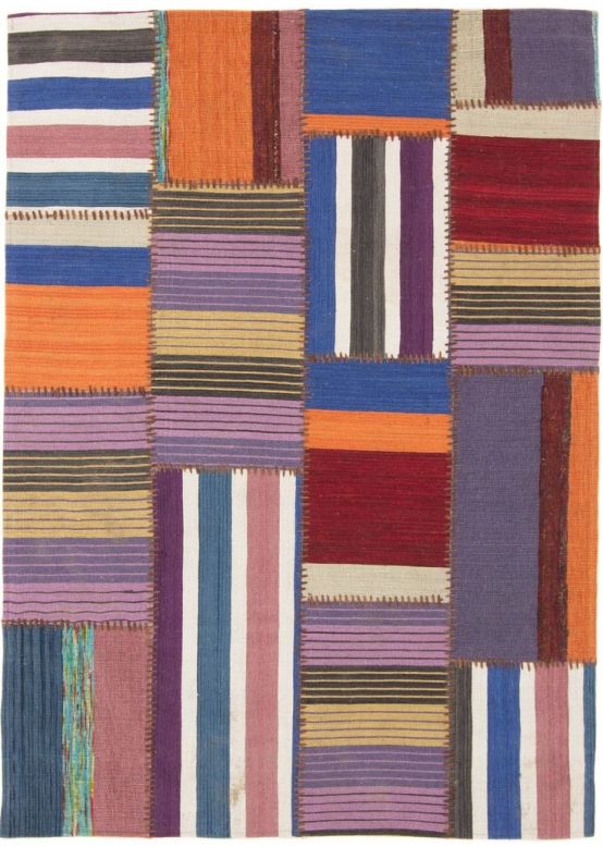 Flat Weave Rug Kilim Patchwork