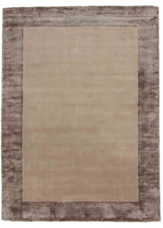 Viscose Rug Visconti Border Beige