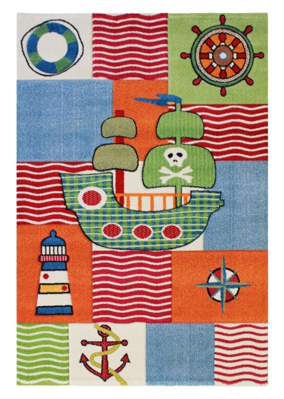 Kids Rug Pirat Multicolored