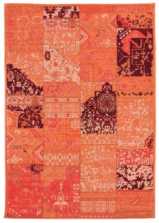 Flat Weave Rug Kilim Patchwork Sofi Red