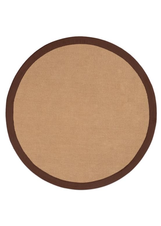 Sisal Rug Round Brown
