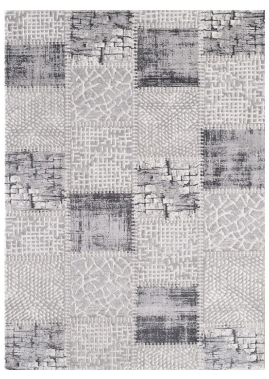 Patchwork Rug Grey