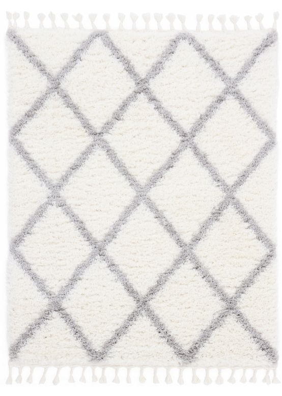 Shaggy Rug Edda White