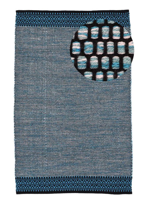 Flat Weave Rug Kilim Mia Blue