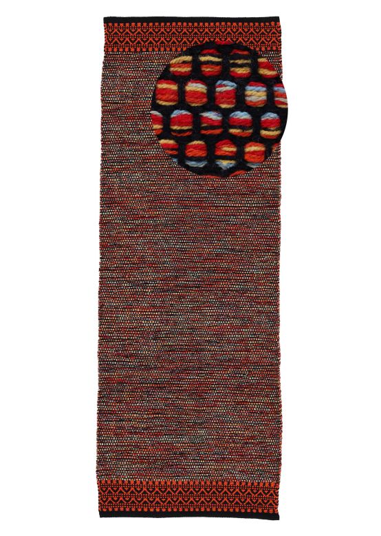 Flat Weave Rug Kilim Mia Runner Orange