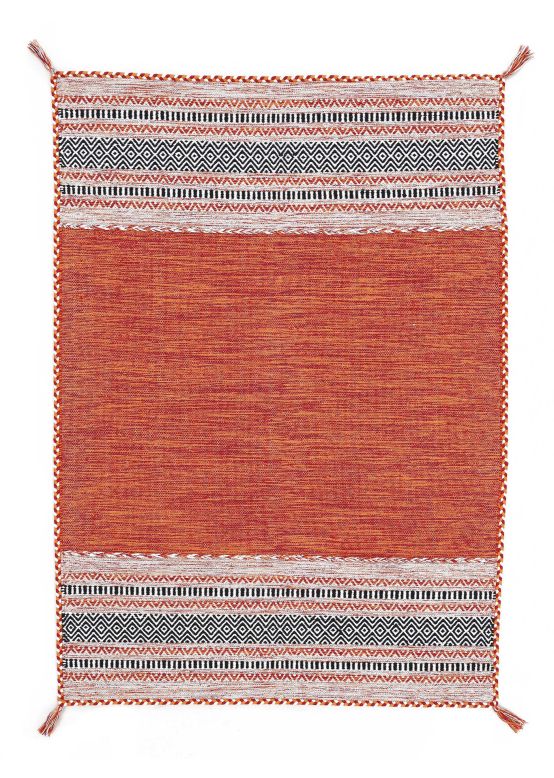 Flat Weave Rug Kilim Azizi Orange