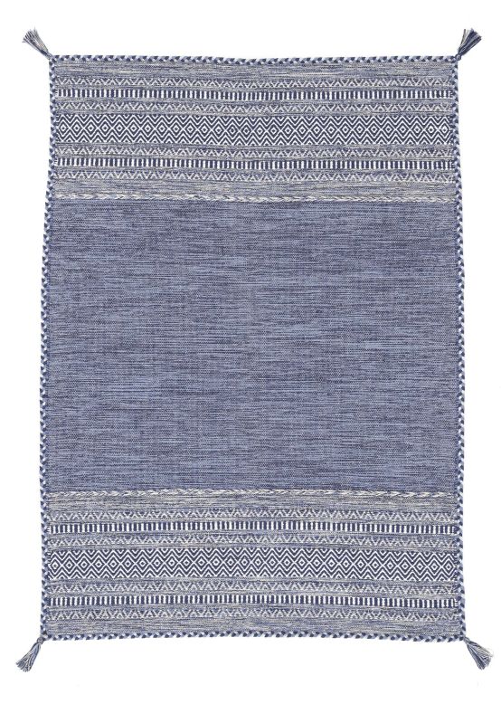 Flat Weave Rug Kilim Azizi Blue