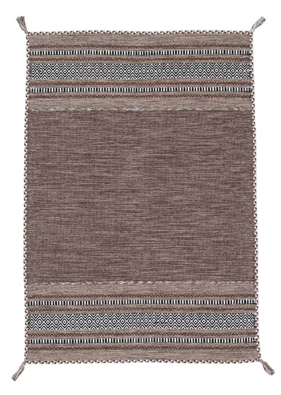 Flat Weave Rug Kilim Azizi Brown