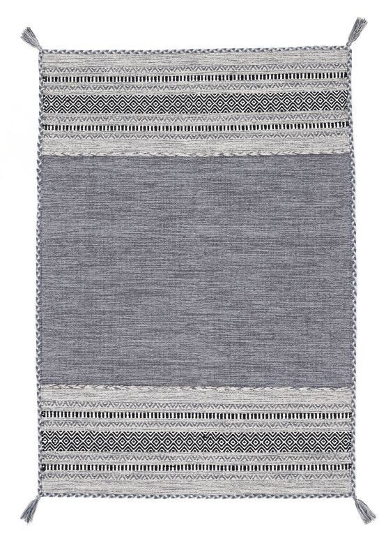 Flat Weave Rug Kilim Azizi Grey