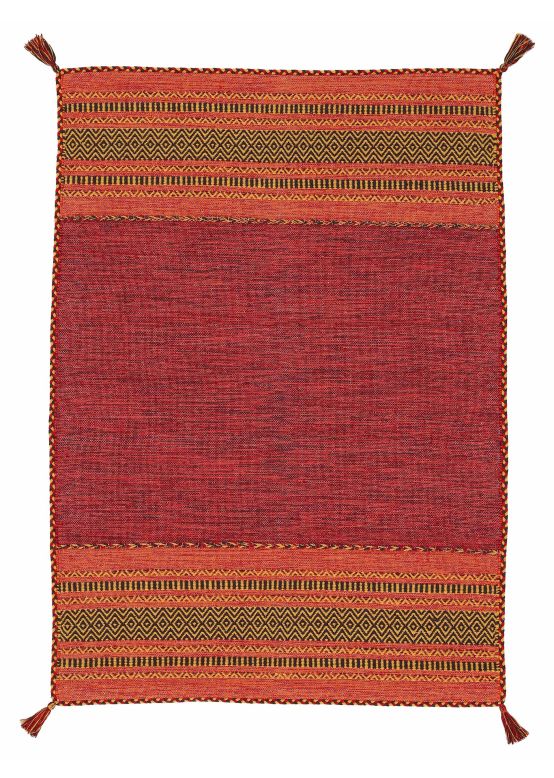 Flat Weave Rug Kilim Azizi Red