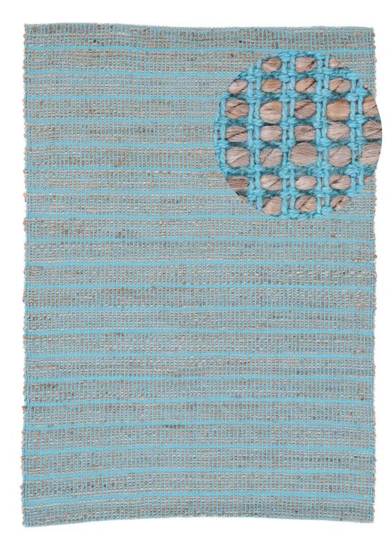 Jute Rug Lara Turquoise