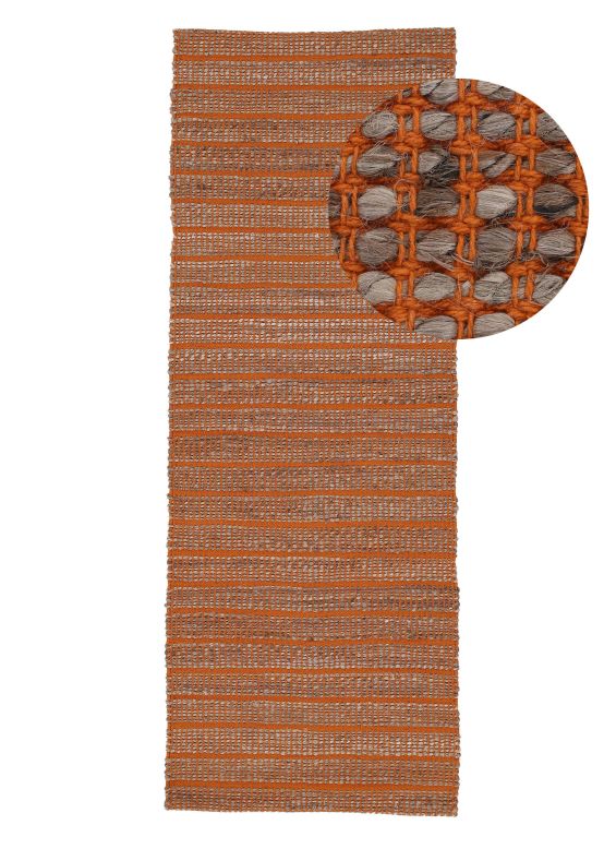 Jute Rug Lara Runner Orange