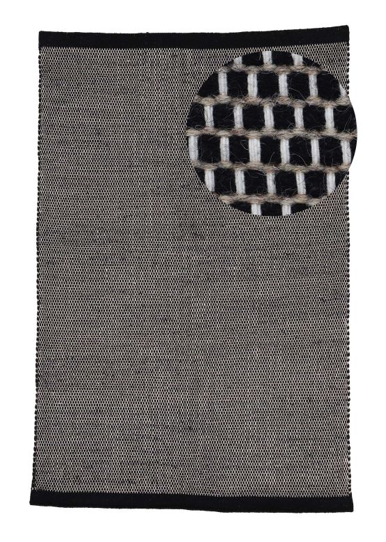 Wool Rug Mona Black