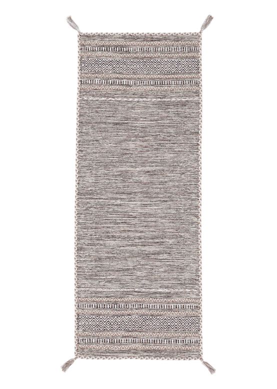 Flat Weave Rug Kilim Azizi Runner Beige