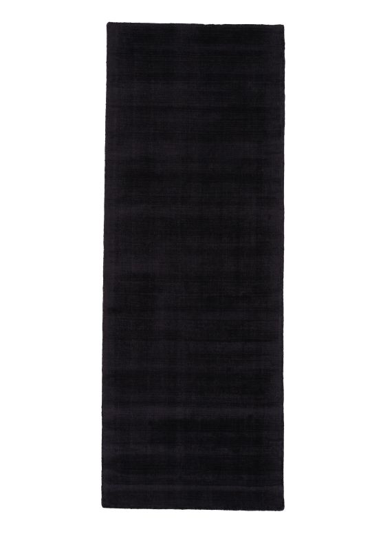 Viscose Rug Ava Runner Black