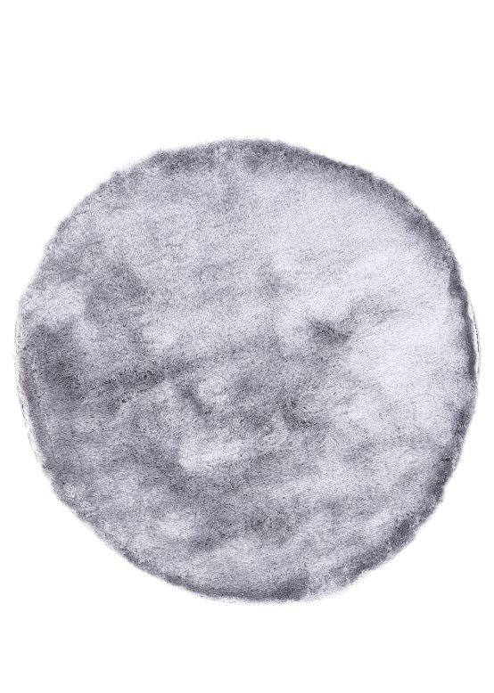 Shaggy Rug Breeze round Light Grey