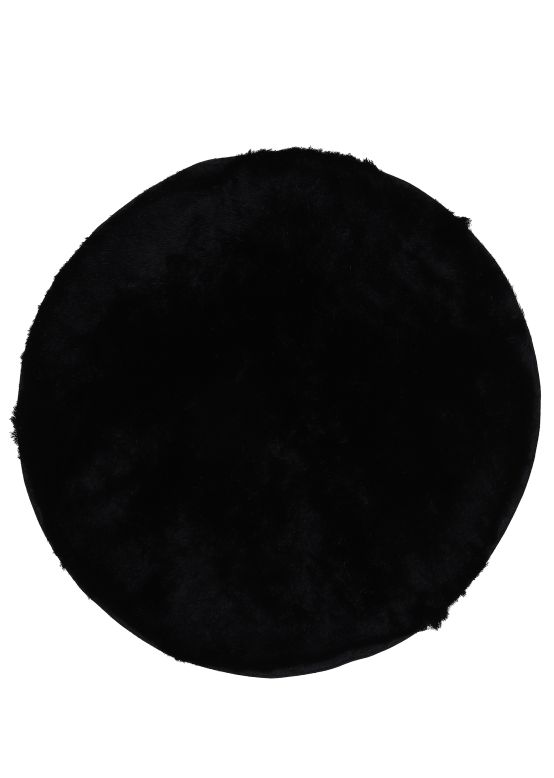 Shaggy Rug Breeze round Black