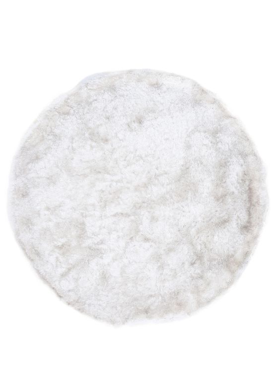 Shaggy Rug Breeze round White