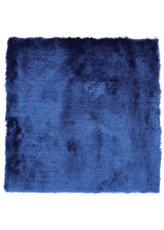 Shaggy Rug Luna Square Blue