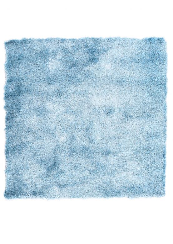 Shaggy Rug Luna Square Light Blue