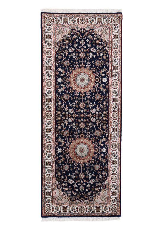 Nain Rug Runner Blue