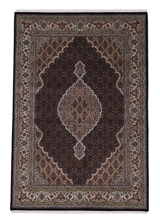 Tabriz Mahi Rug Black