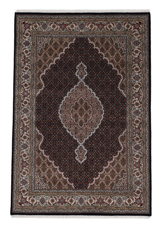 Tabriz Mahi Rug Black