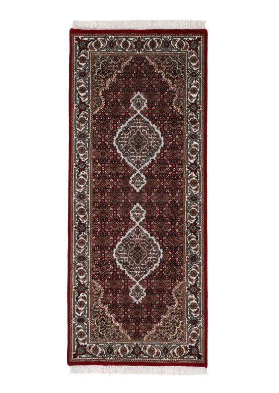 Tabriz Mahi Rug Runner Red