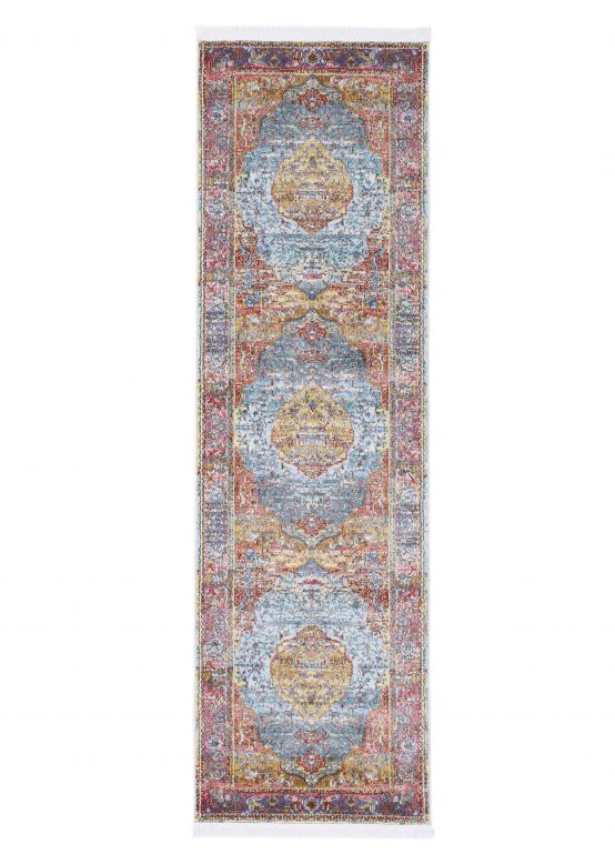 Vintage Esha Rug Runner Multicolored