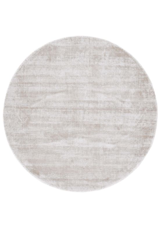 Viscose Rug Round Ava Creme