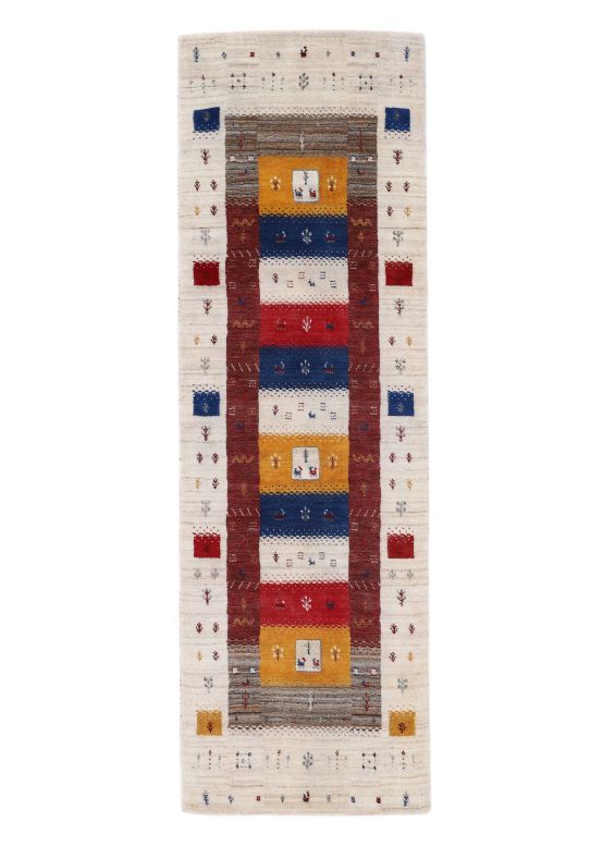 Wool Rug Gabbeh Soni Runner Multicolored