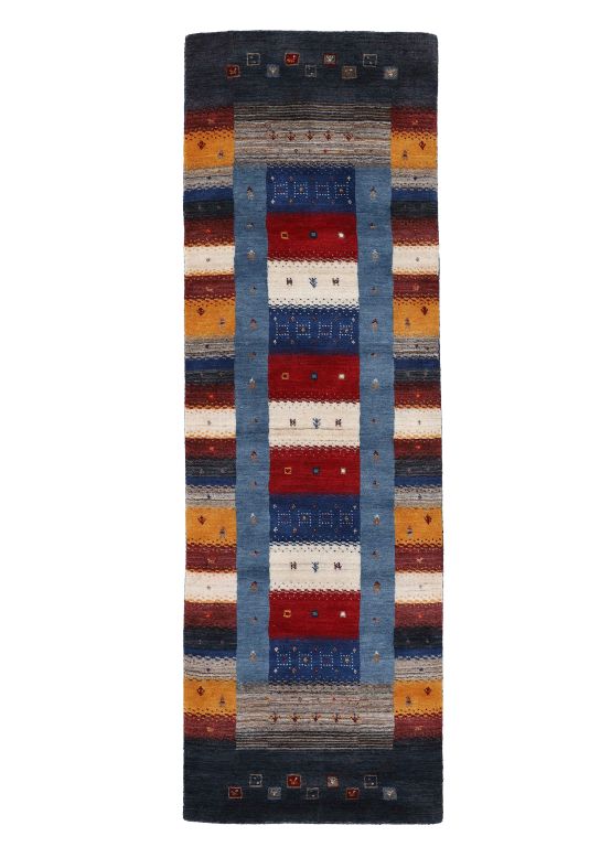 Wool Rug Gabbeh Don Runner Multicolored