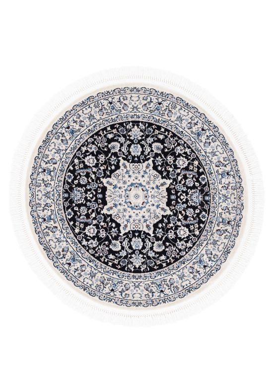 Round Rug Nain Diane Dark Blue