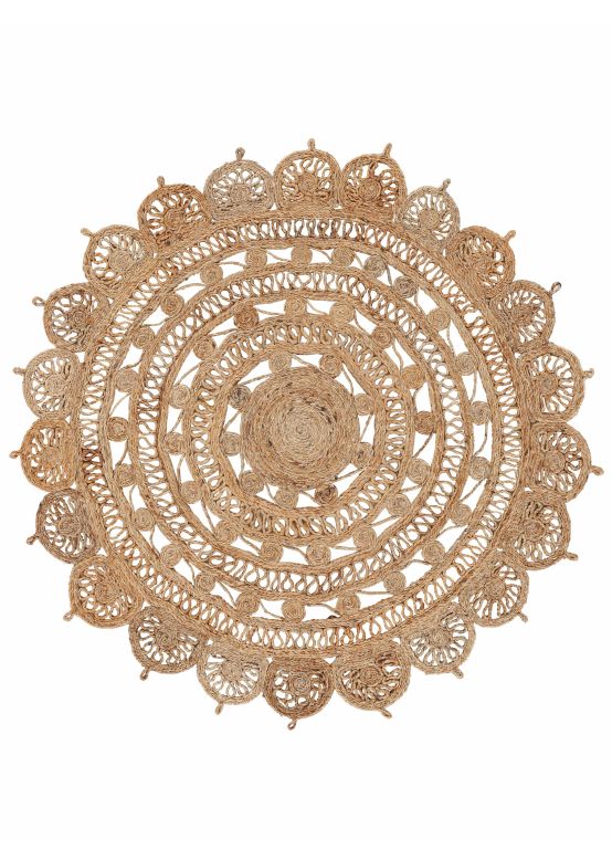 Jute Rug Cate Round Beige