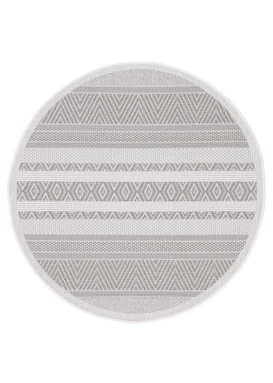 In- & Outdoor Rug Boho Round Beige