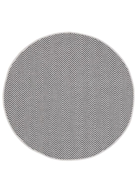 In- & Outdoor Rug Boho Round Beige