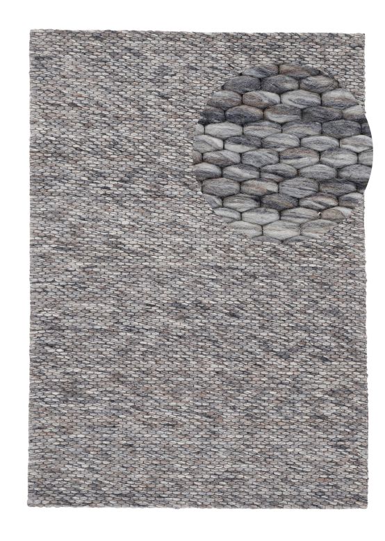 Wool Rug Sina Mottled Grau