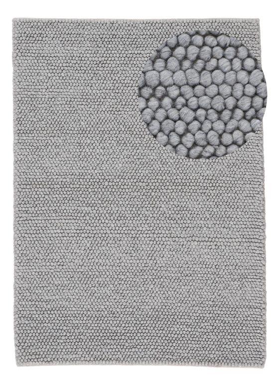 Wool Rug Calo Light Grey