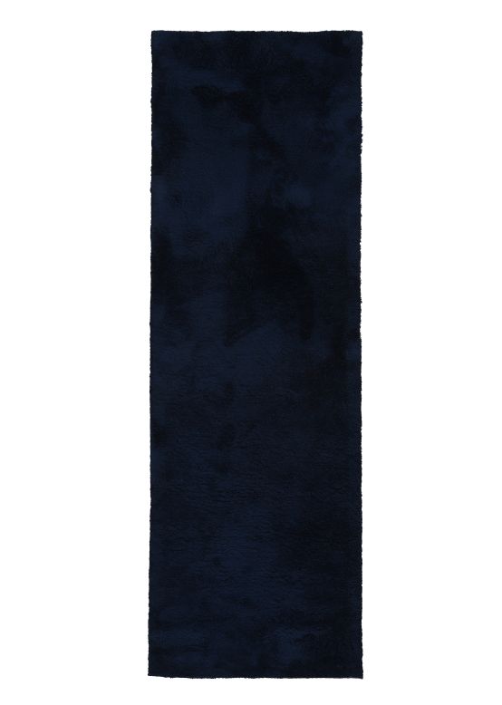 Shaggy Rug Silky Runner Blue