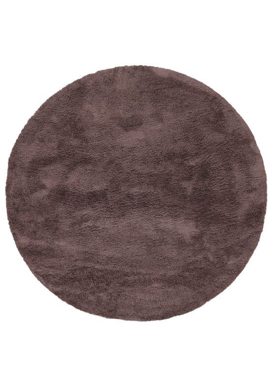 Shaggy Rug Breeze round Brown