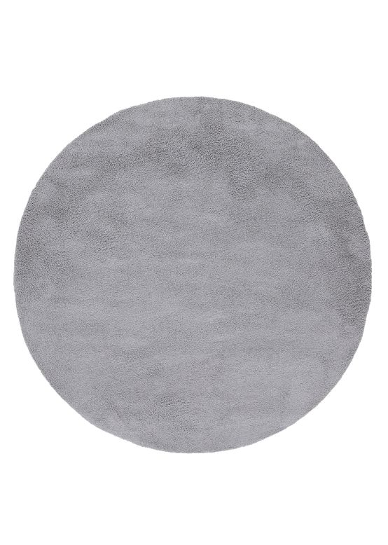 Shaggy Rug Breeze round Light Grey