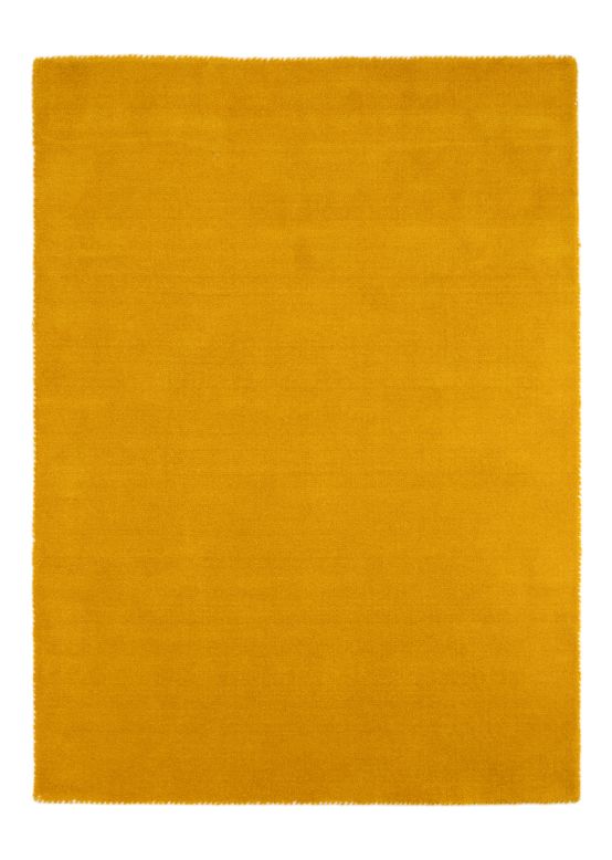 Wool Rug Gabbeh Uni Yellow