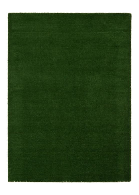 Wool Rug Gabbeh Uni Green