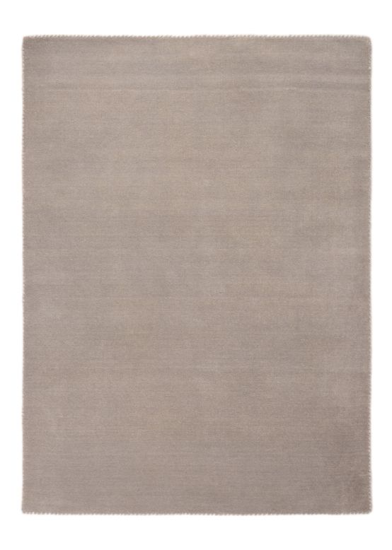 Wool Rug Gabbeh Uni Light Grey