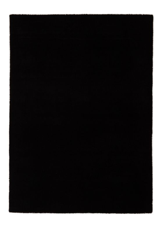 Wool Rug Gabbeh Uni Black