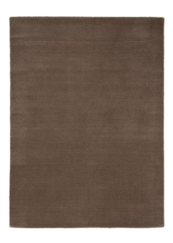 Wool Rug Gabbeh Uni Taupe