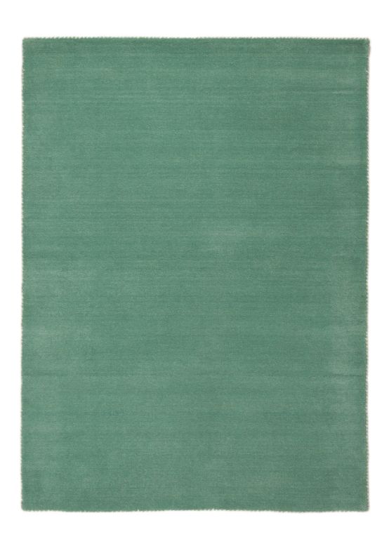 Wool Rug Gabbeh Uni Turquoise